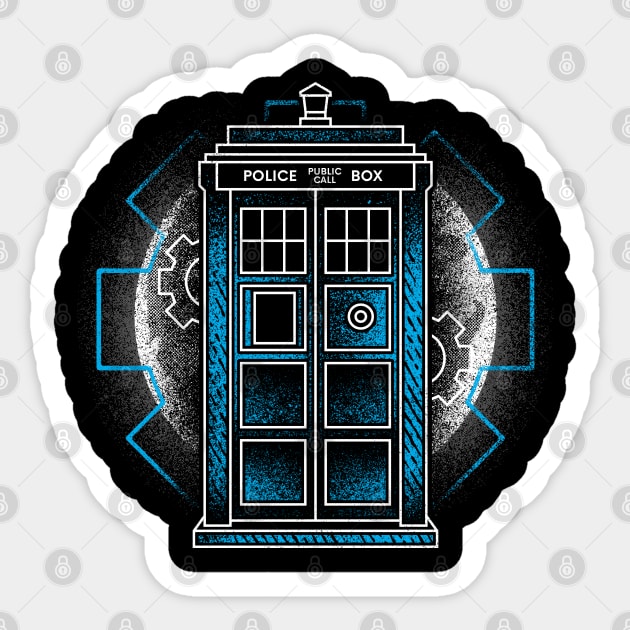 Moonlight Phone Box Sticker by logozaste